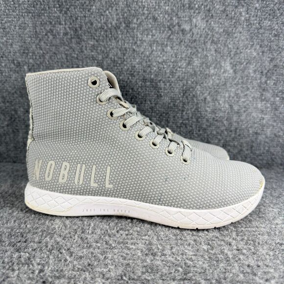 Nobull Outwork High Top Womens 6.5 Gray Shoes Trainers Athletic Lifting - Picture 1 of 12